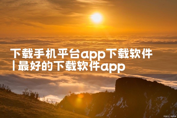 下载手机平台app下载软件